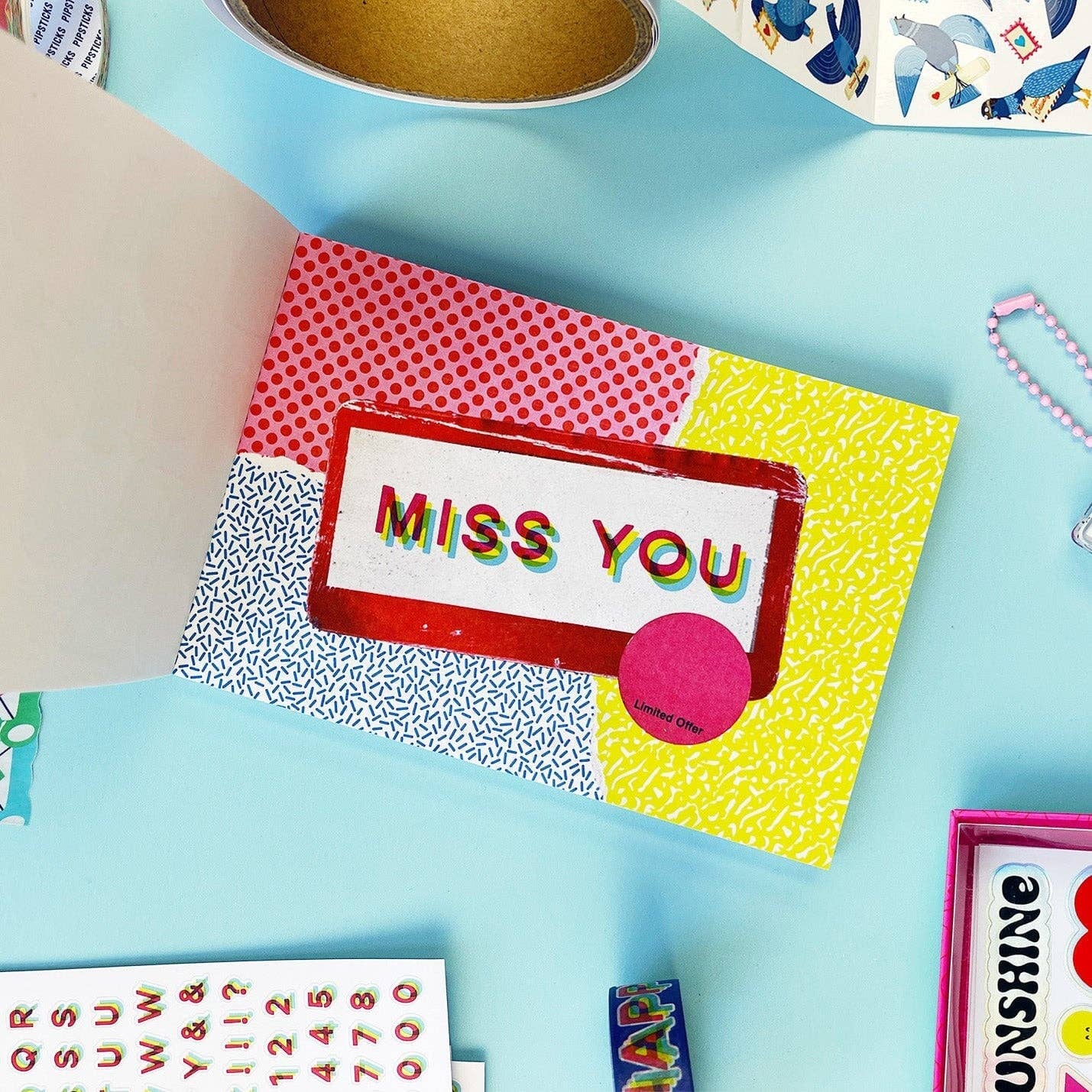 Special Delivery Sticker Post Card Book