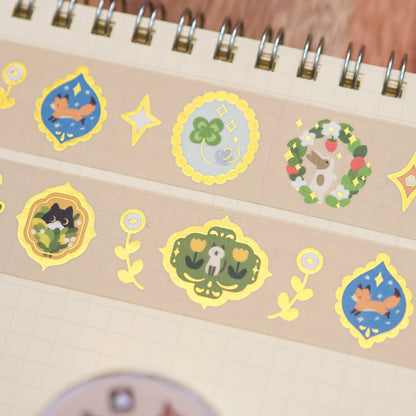 25mm Washi Tape (Foil) - Animal in Frames