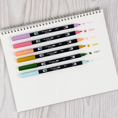 Dual Brush Pen 6-Pack Set (Teatime)