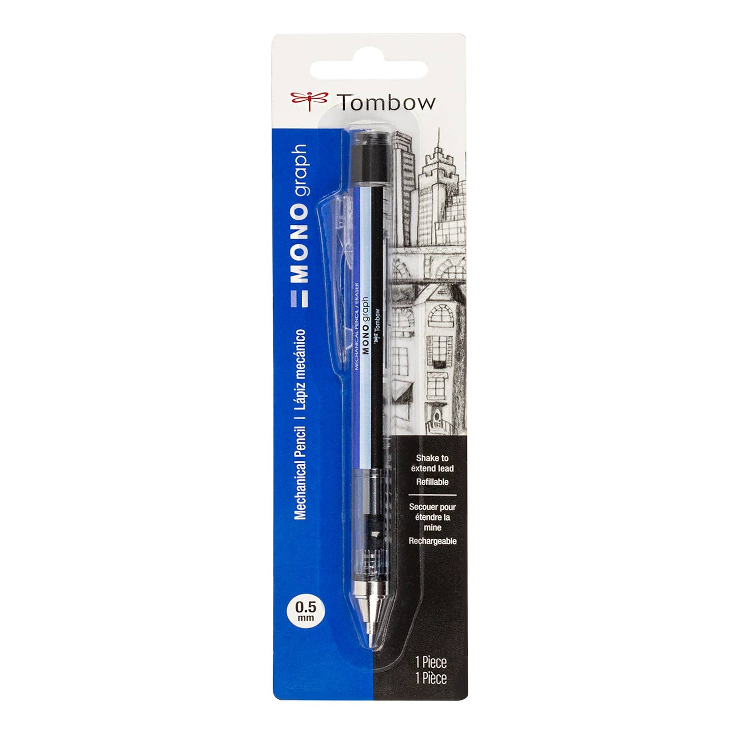 MONO Graph Mechanical Pencil, Tri Color