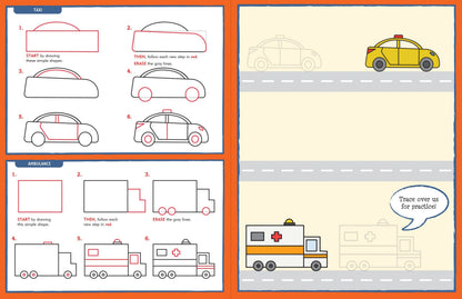 Learn to Draw . . . Cars, Trucks, & Trains!