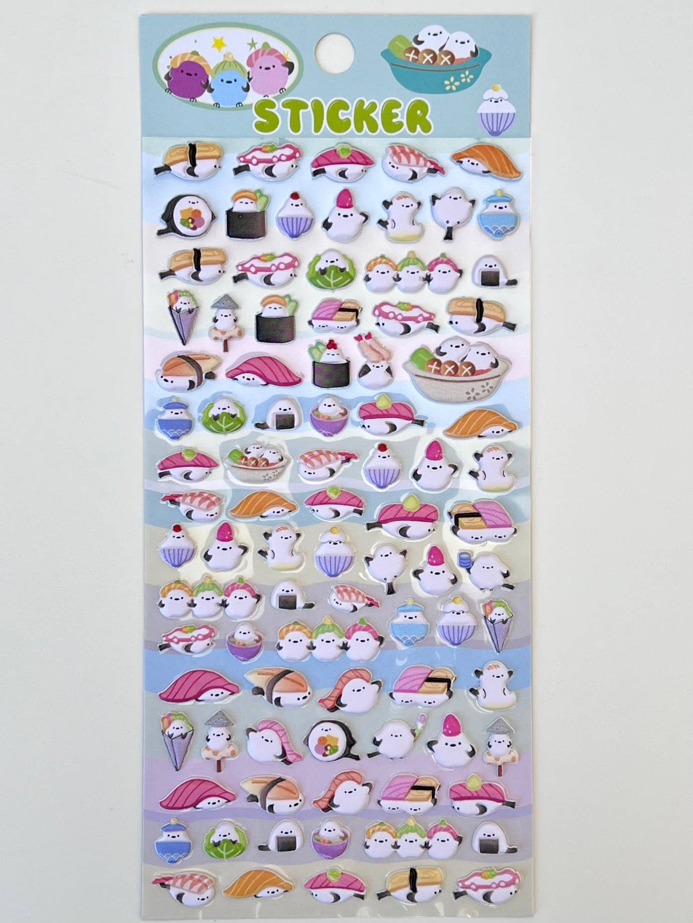 Tiny Animal Puffy Assorted Stickers
