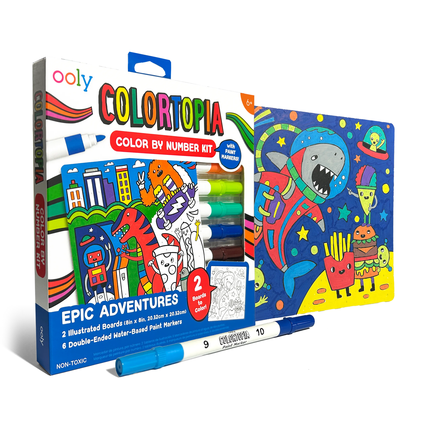 Colortopia: Paint Marker By Number Kit (Epic Adventures)