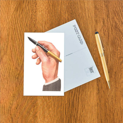 Postcard LT-337 Hand with Fountain Pen