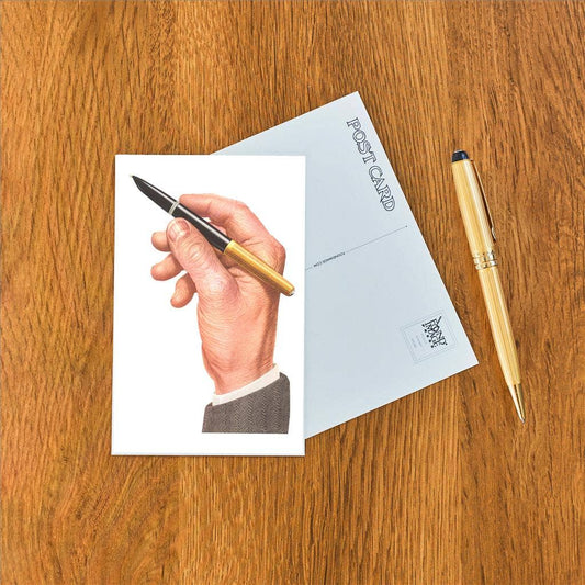 Postcard LT-337 Hand with Fountain Pen