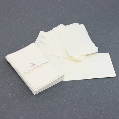 Amalfi Deckled Edge Fold Over Cards, Italian Handmade Paper