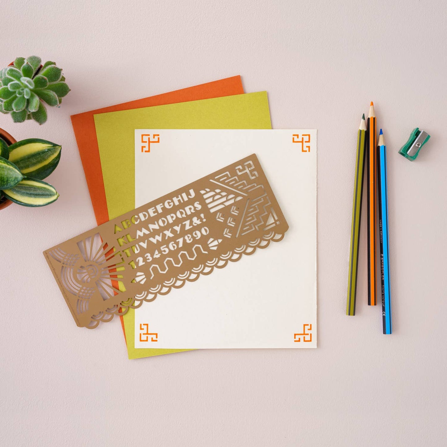 Art Deco Design Stencil, Journaling & Holiday Craft