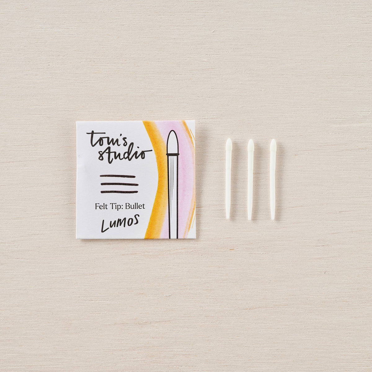 3-pack felt-tip markers, bullet nib