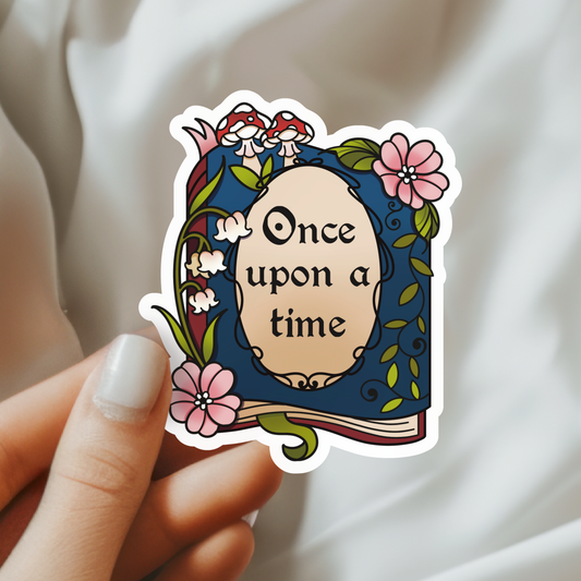 Once Upon A Time Bookish Waterproof Vinyl Sticker