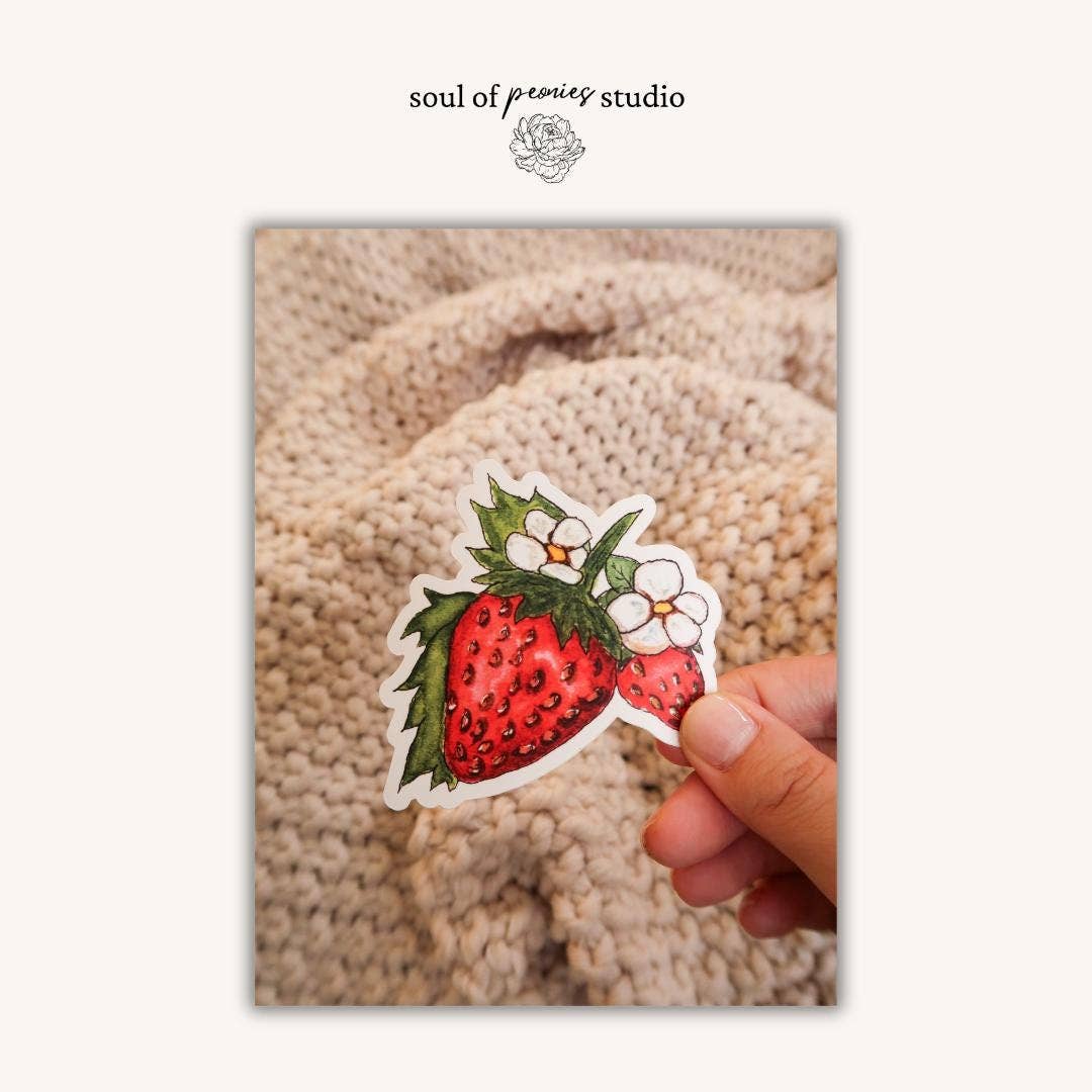 Strawberry Vinyl Sticker