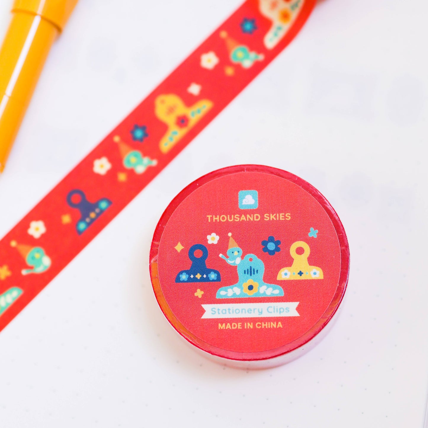 Washi Tape - Stationery Clips