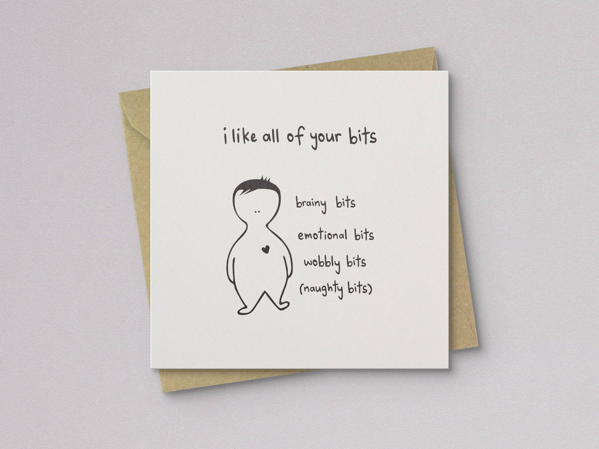 Through It All, I'm Glad It's Us Love Card - Letterpress Printed