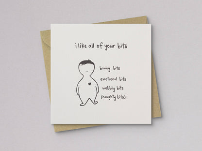 Through It All, I'm Glad It's Us Love Card - Letterpress Printed
