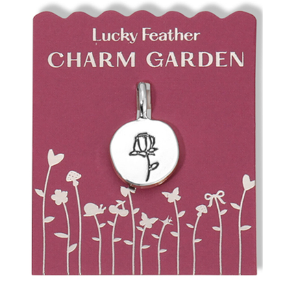 Charm Garden - Silver - LOVE - Rose