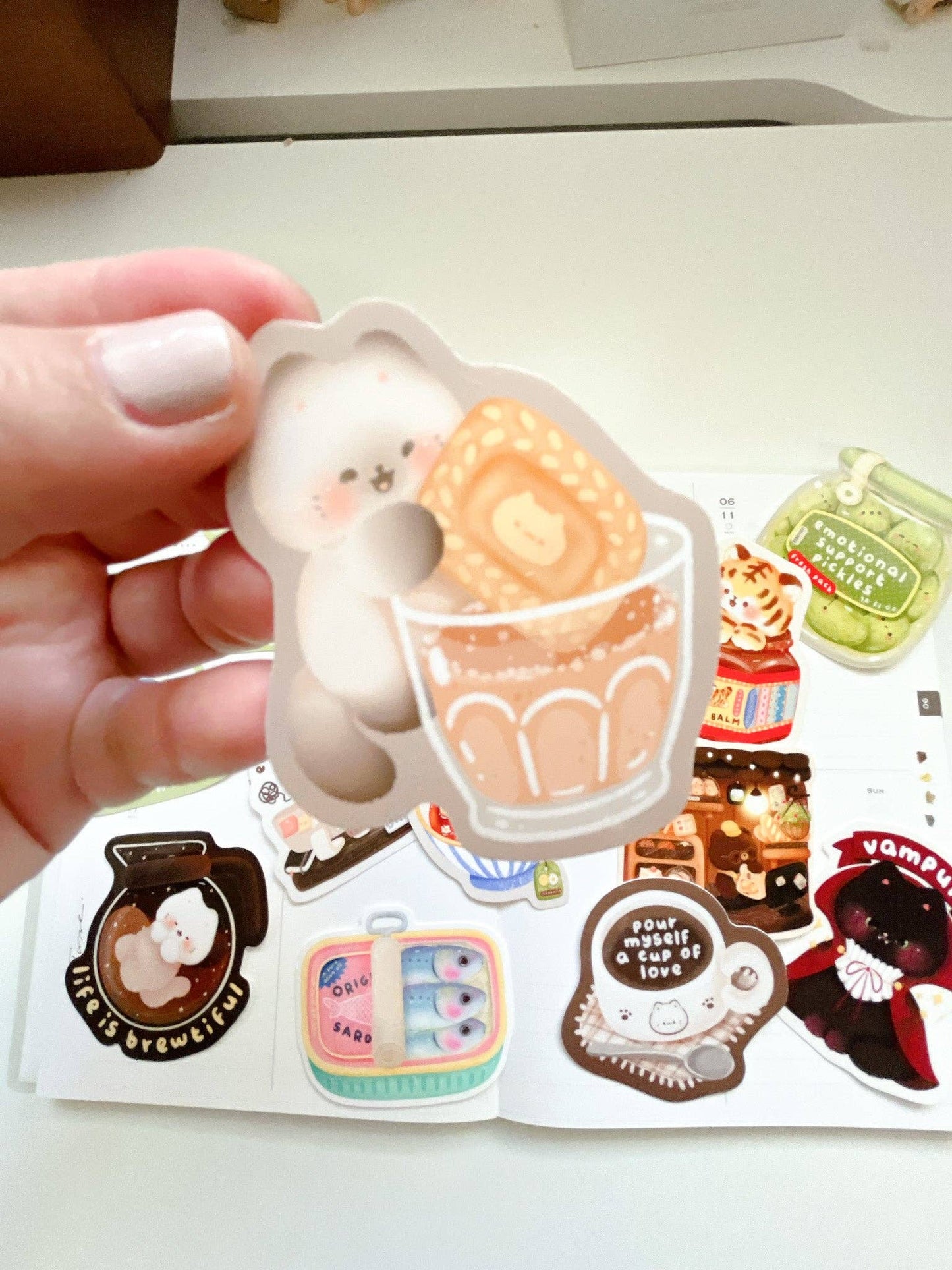 Kuboandlucy Stationery Co | Coffee & Cookie Vinyl Sticker