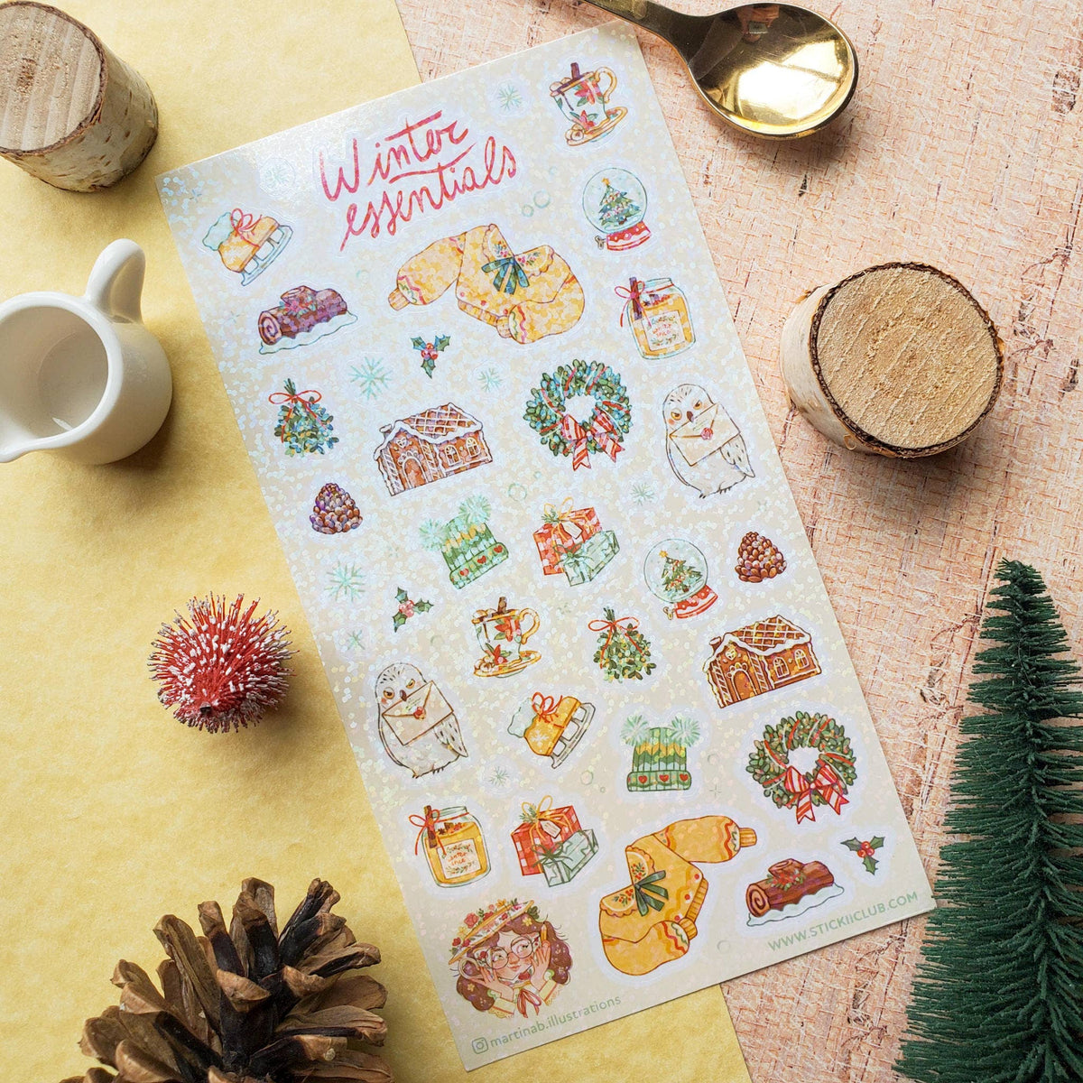 Winter Essentials Sticker Sheet