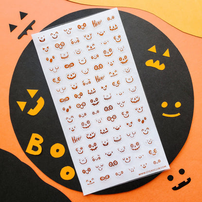 Pumpkin Faces Sticker Sheet