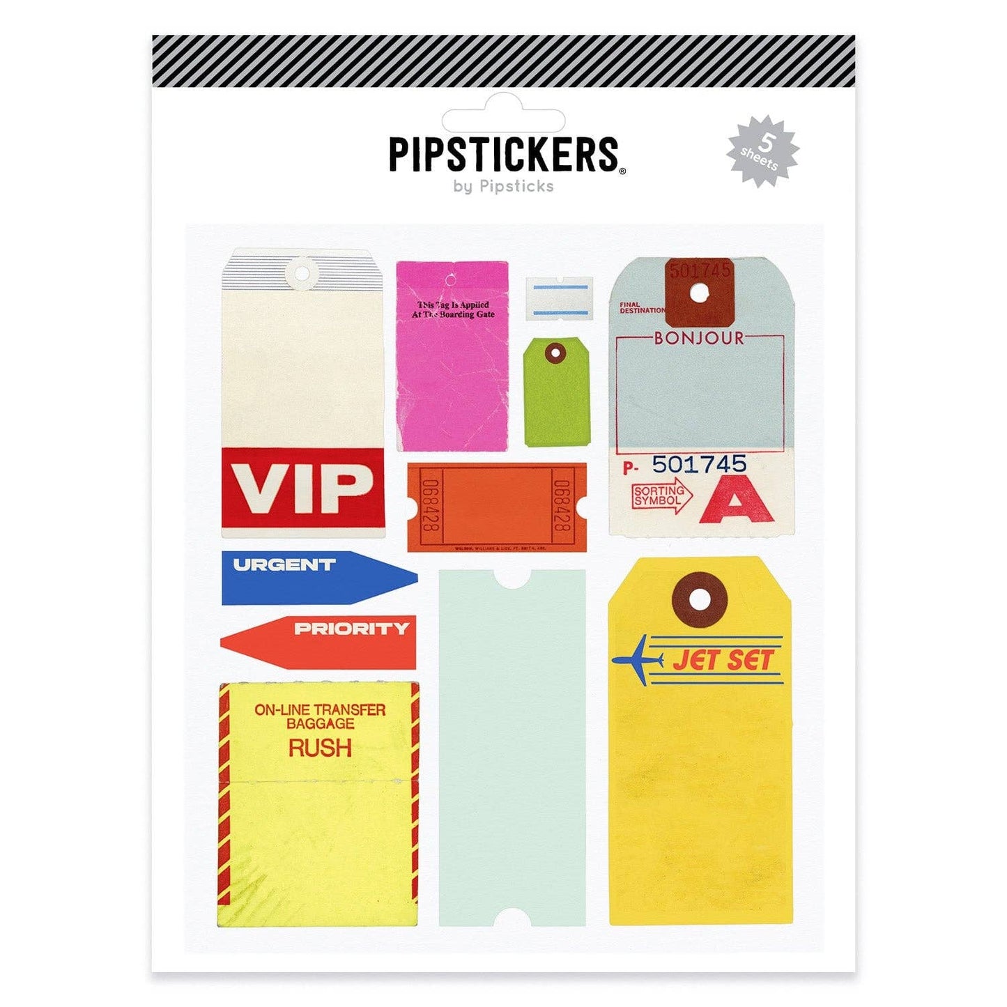 Jet Set Labels (5ct)