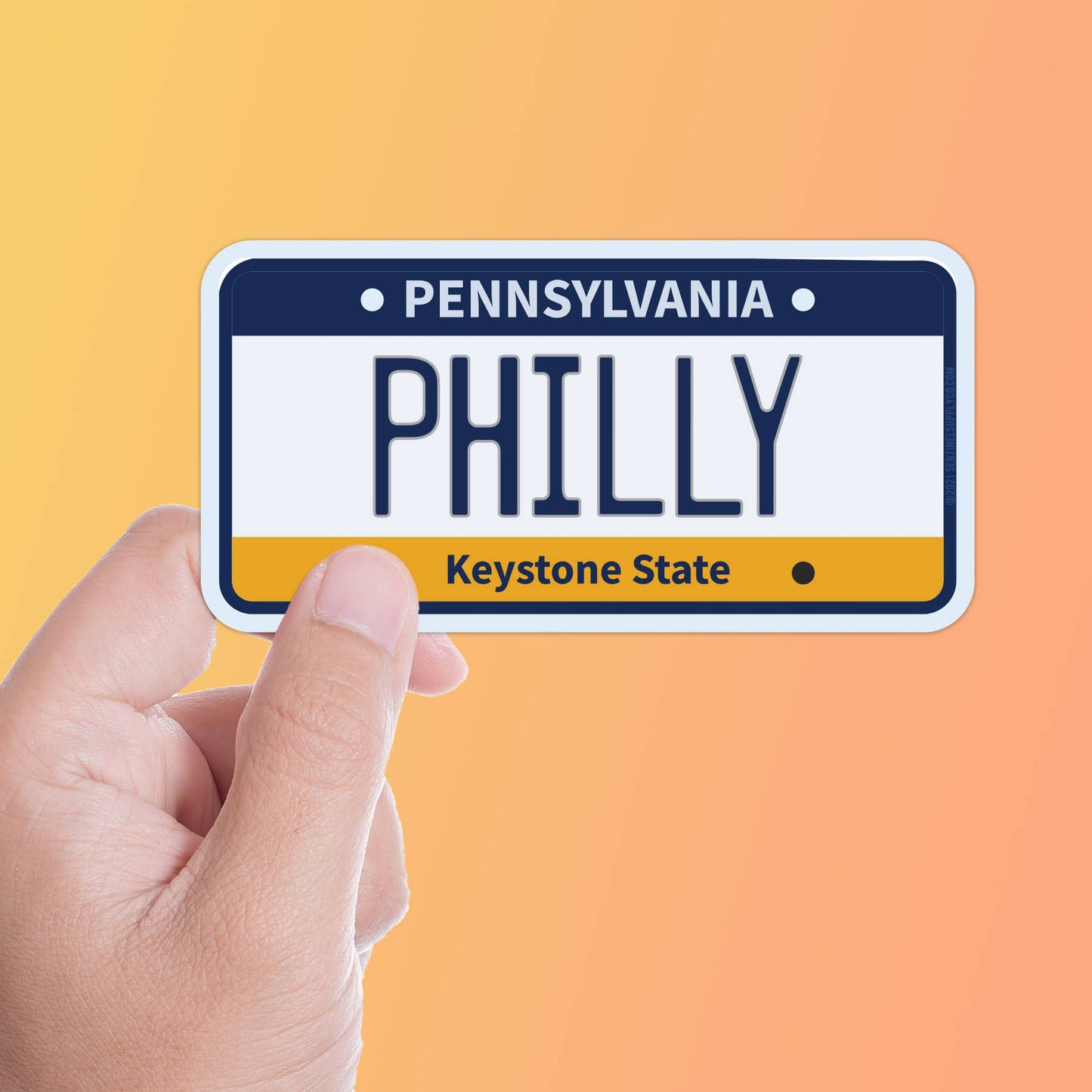 Philly License Plate Bumper Sticker