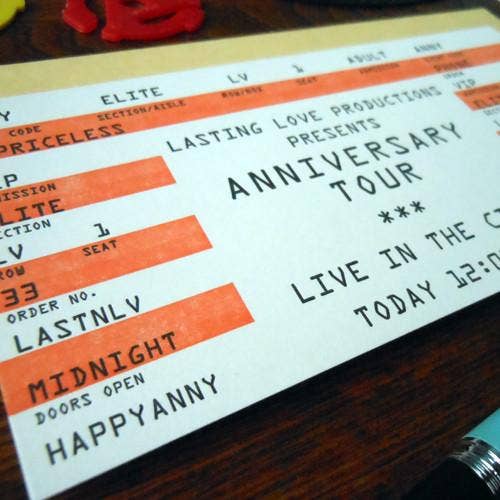Anniversary Rock Ticket