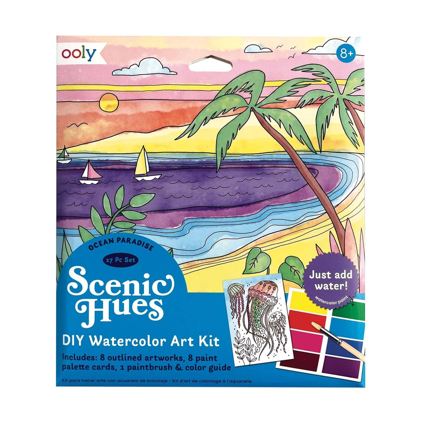 Scenic Hues: D.I.Y. Watercolor Art Kit - Ocean Paradise