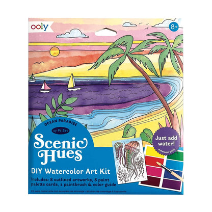 Scenic Hues: D.I.Y. Watercolor Art Kit - Ocean Paradise