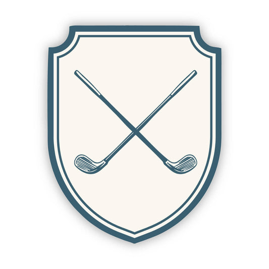 Golf Clubs Crest Sticker