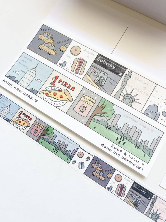 Kuboandlucy x Dana ate Oatmeal | The Vibrant New York City Washi Tape