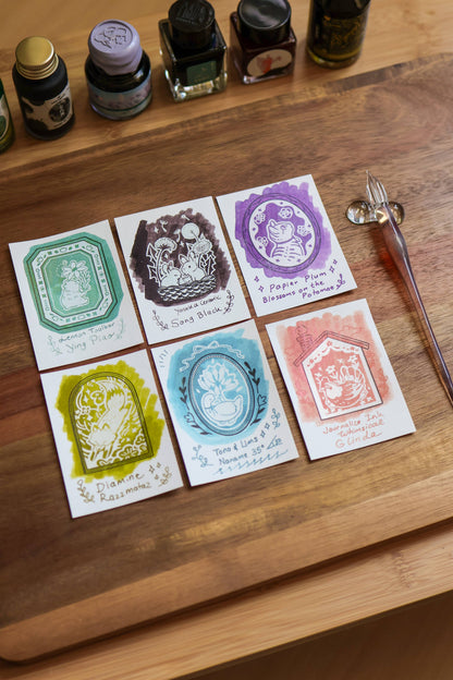 Flower Tales Ink Cards