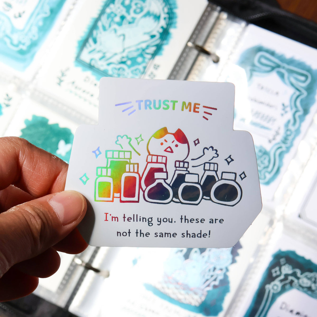 Vinyl Sticker (Holographic) Trust Me