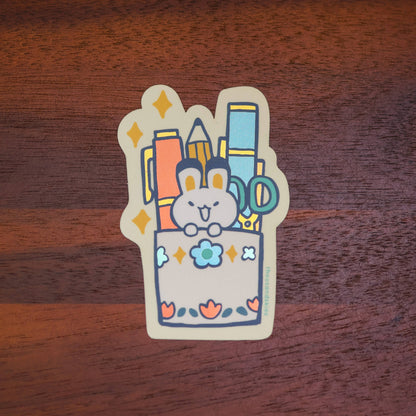 Vinyl Sticker (Holographic) Pen Holder