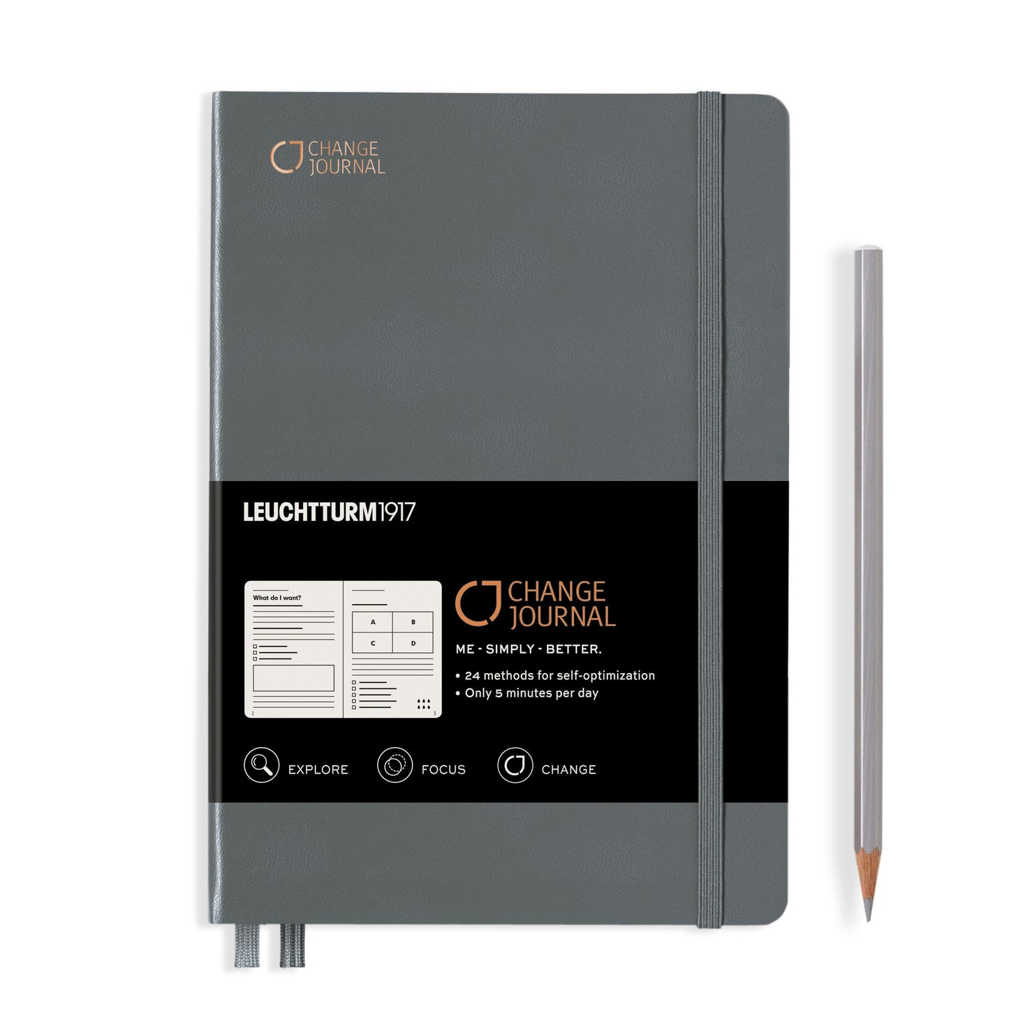 Change Journal, Medium (A5), 100 g/m² paper, English