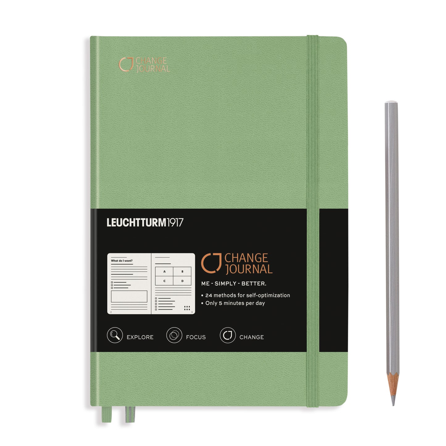 Change Journal, Medium (A5), 100 g/m² paper, English