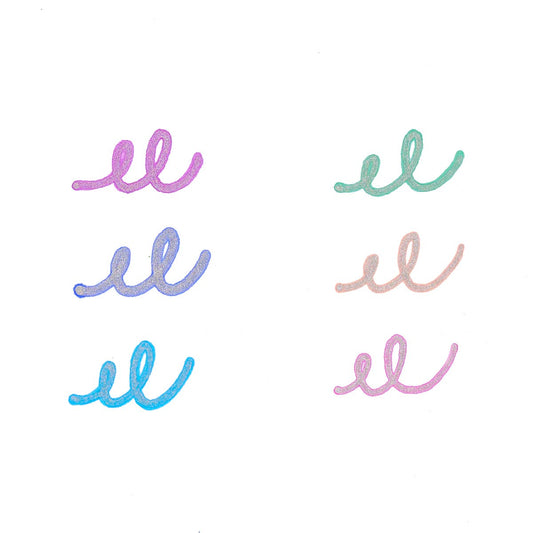 Silver Linings: Colorful Outline Markers (Set of 6)