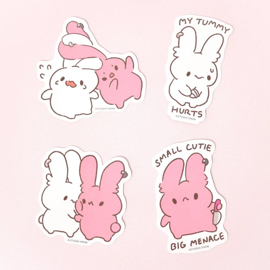 Marshbun and Mallobun Bunny Hugging Sticker