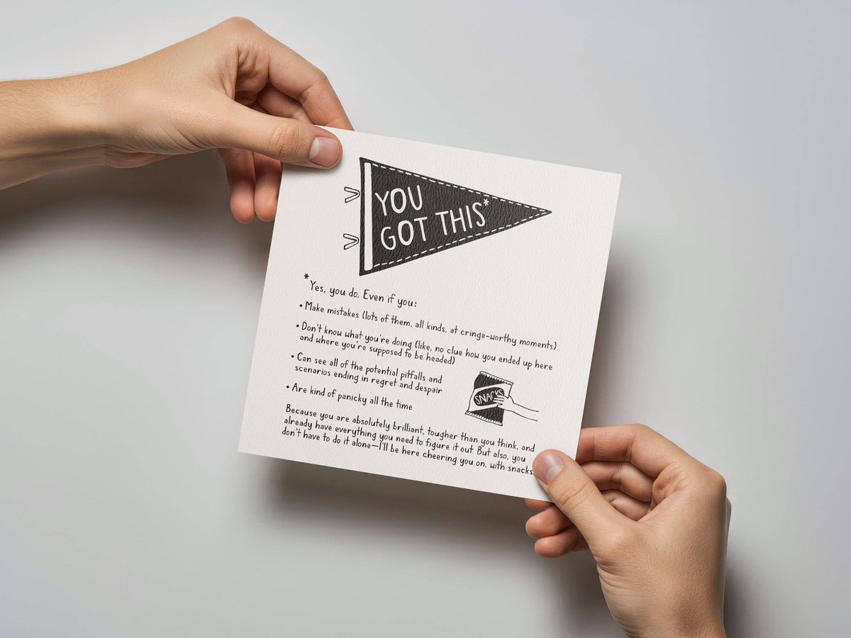 You Got This Encouragement Card - Letterpress Printed
