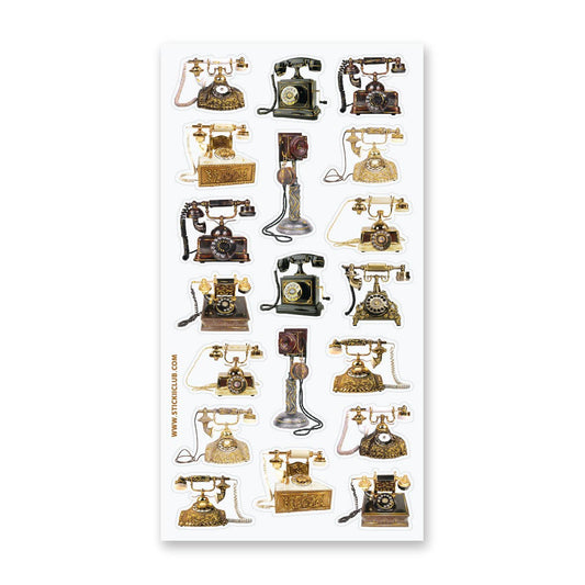 Victorian Telephones Sticker Sheet