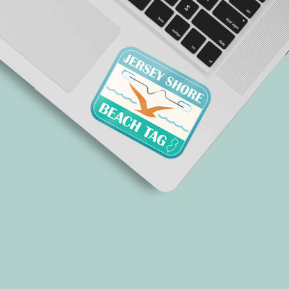 Jersey Shore Beach Tag Sticker
