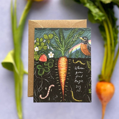 Where You Find Magic, Dig In — Encouragement, Graduation Card