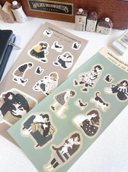 Kathryn and her Kat Sticker Sheet