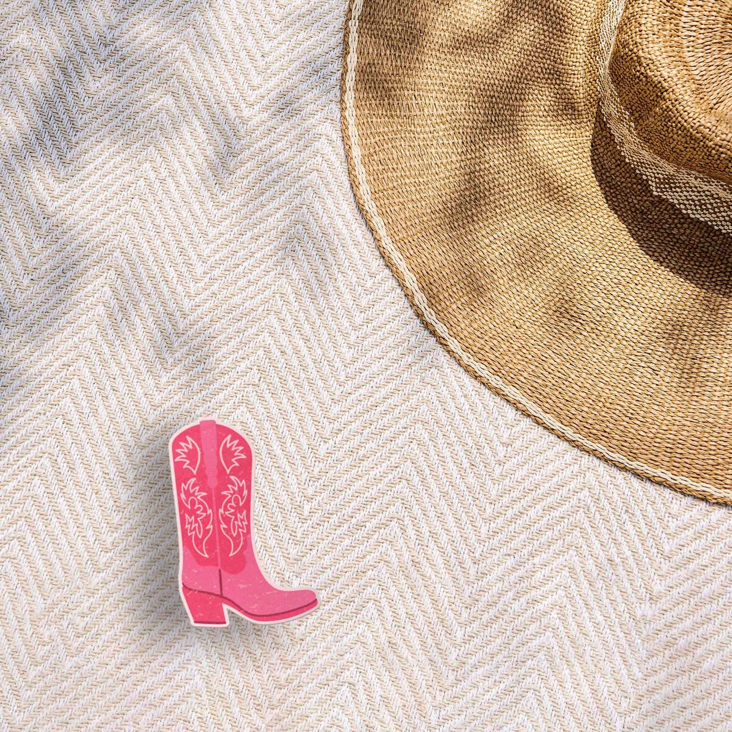 Pink Cowboy Boots Cowgirl Sticker for Hydroflask