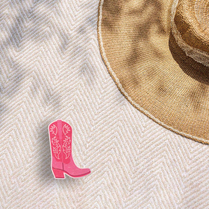 Pink Cowboy Boots Cowgirl Sticker for Hydroflask