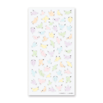 Little Pastel Birds Sticker Sheet