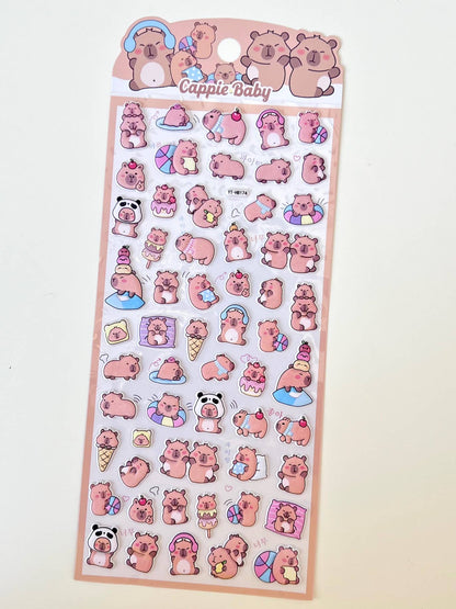 Capybara Vol.7 Stickers - Cappie Baby