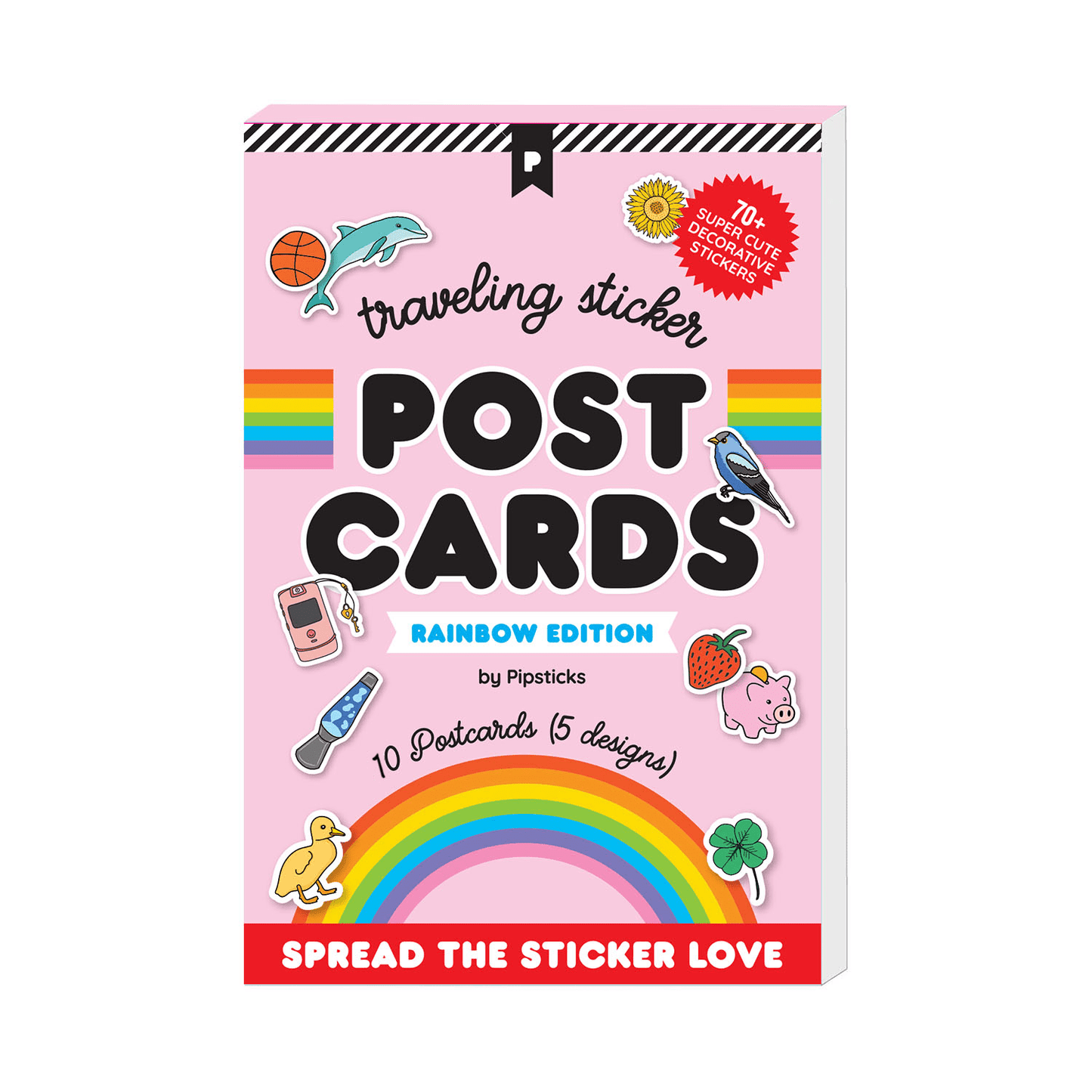 Rainbow Edition Traveling Postcard Book
