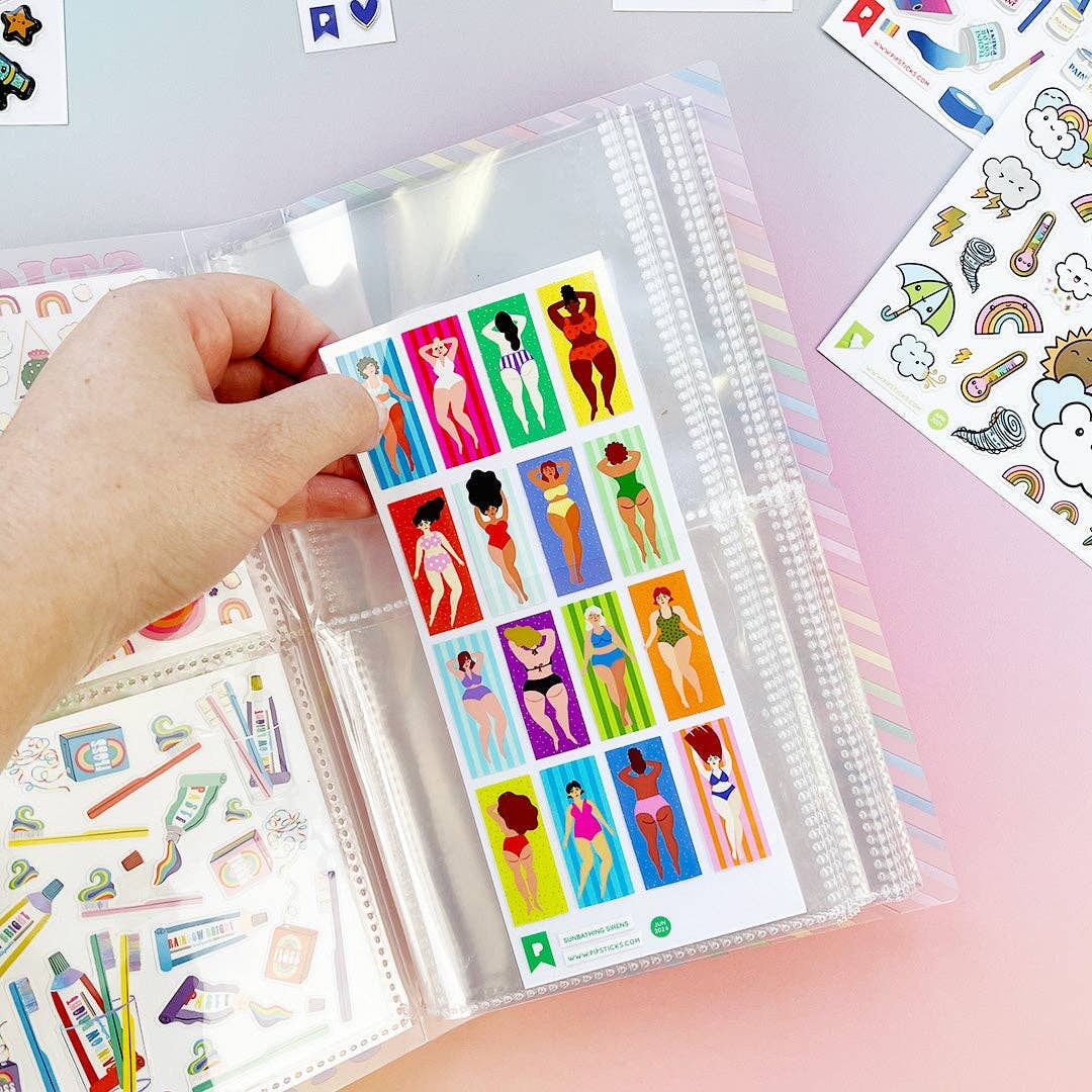 Colorful Stickers Pocket Sticker Keeper