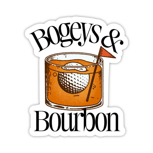 Bogeys & Bourbon Golf Sticker