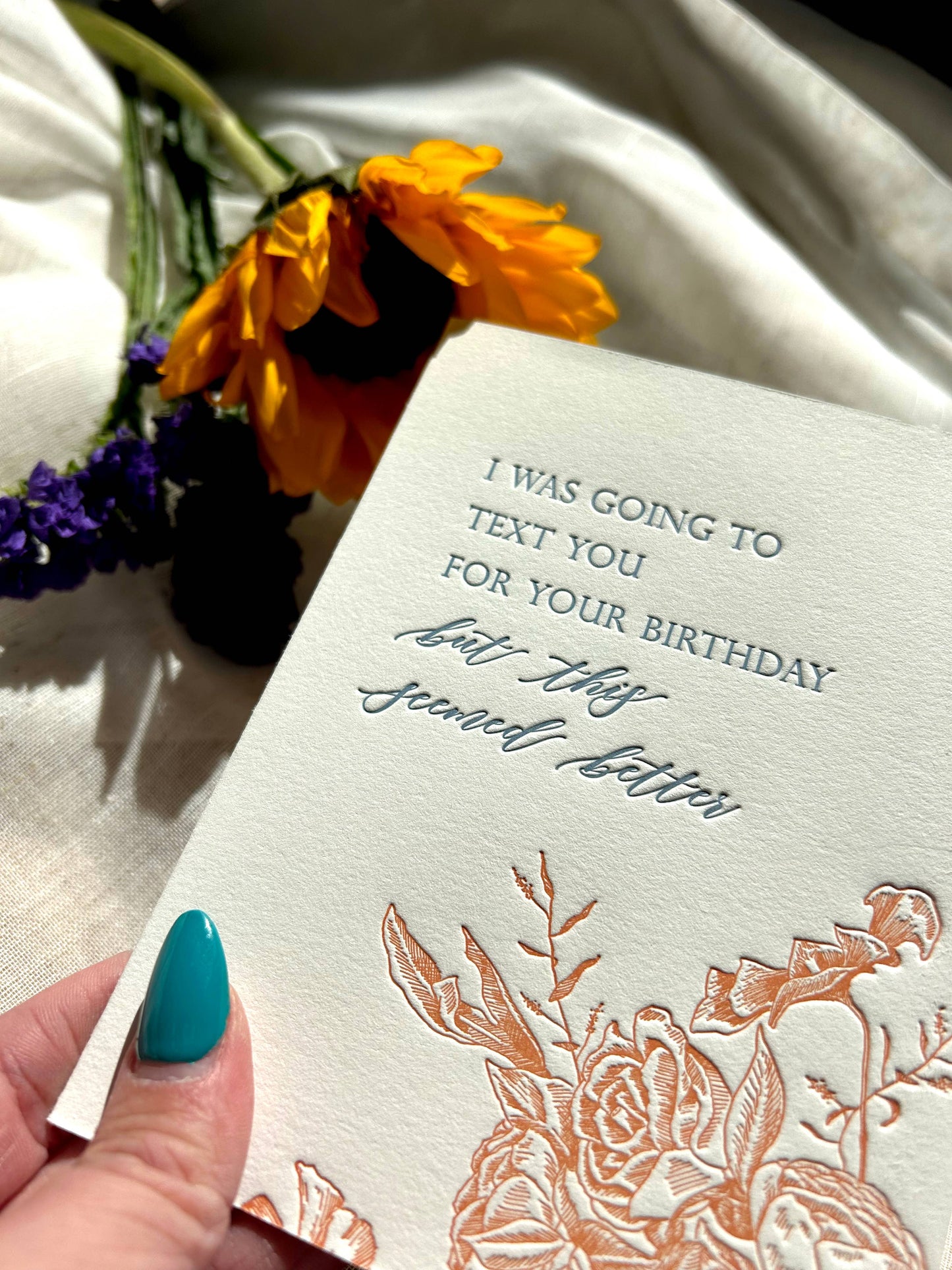 Text You For Your Birthday But This Seemed Better Card