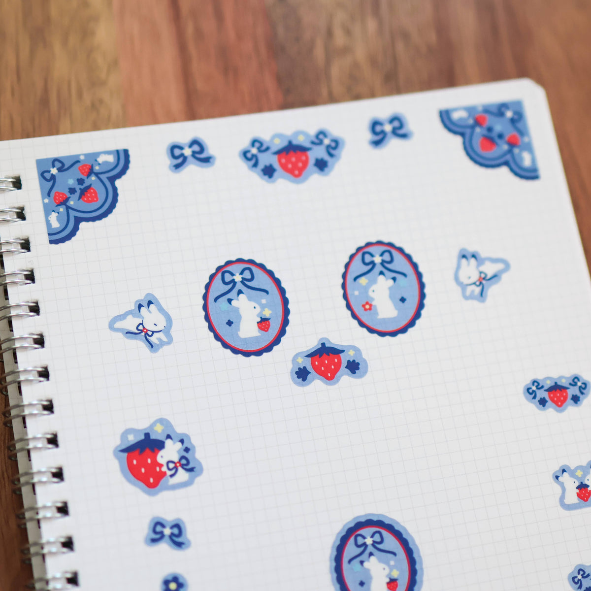 Sticker Sheet (Clear) - Strawberry Medley
