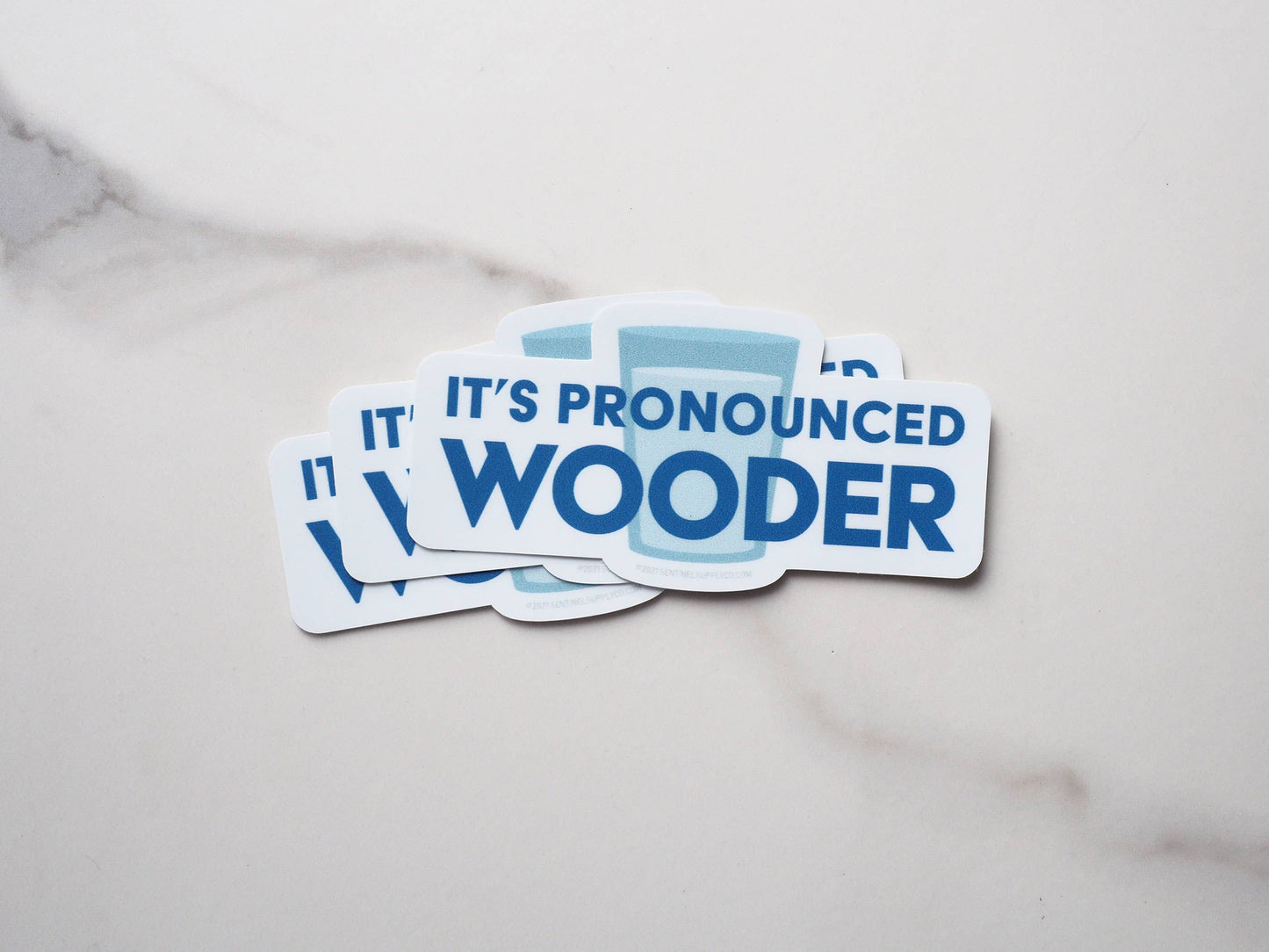 It's Pronounced Wooder Philly Sticker